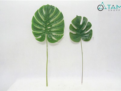 Cành lá cây giả trang trí lá rùa số 75